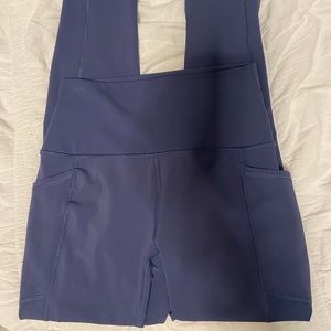 Light navy athletic leggings